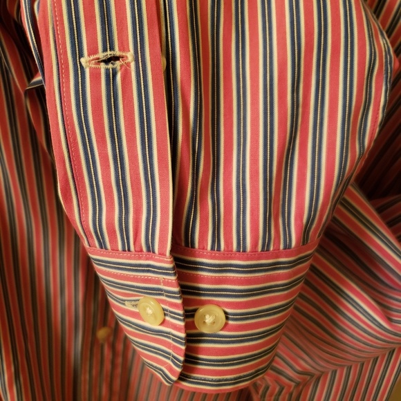 Ralph Lauren Mens buttoned down shirt red size L - Picture 7 of 8
